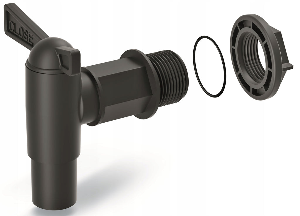 500L Rainwater Tank Barrel Anthracite Stone Design Plastic Water Storage Container with Gutter Collector and Tap