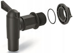 500L Rainwater Tank Barrel Anthracite Stone Design Plastic Water Storage Container with Gutter Collector and Tap