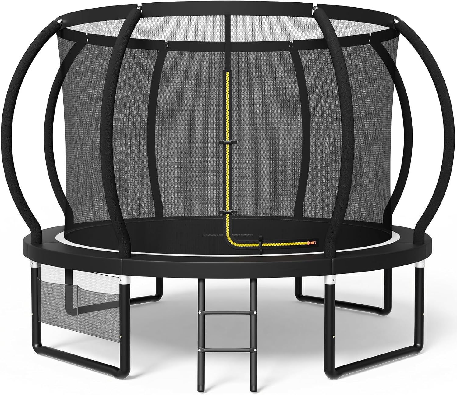Trampoline extérieur diamètre 228-427cm avec filet sécurité couverture protection capacité charge 150kg enfants