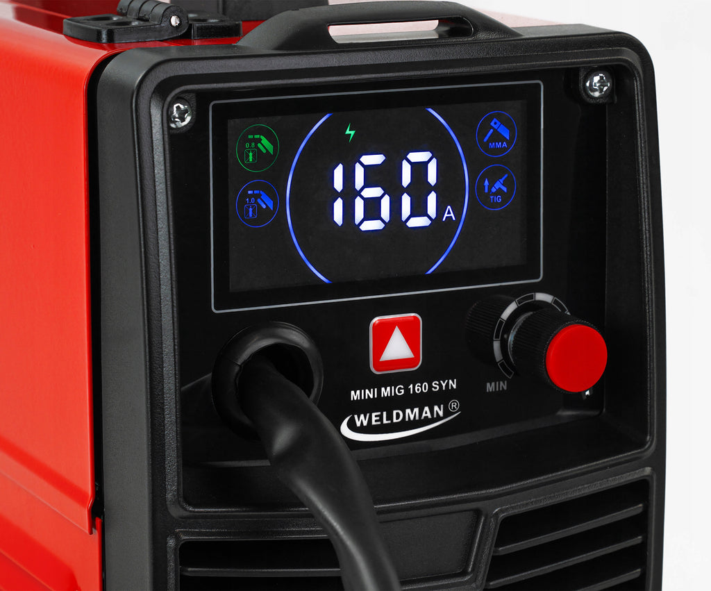 Spawarka MIGOMAT półautomat bezgazowy MIG 160 FCAW FLUX Synergia inwertorowa drut rdzeniowy