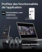 Casque conduction osseuse OpenRun Pro 2 Bluetooth 5.3 oreille ouverte IP55 autonomie 12 h charge rapide USB-C noir