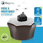 Piège extérieur anti moustiques tigres BG-Mosquitaire 13101 avec recharge attractif 6 mois et alimentation secteur