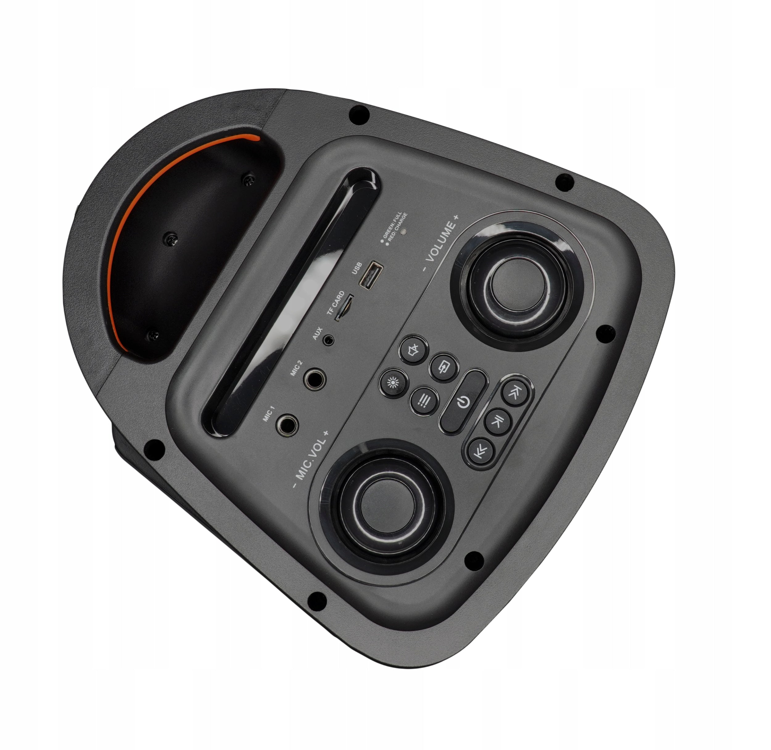 Przenośny głośnik PartyBox PB50LED karaoke z mikrofonem bezprzewodowym LED Bluetooth USB FM AUX 500 W