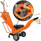 Broyeur De Végétaux Thermique 7 CV 212 cm³ Pour Branches Jusqu’à 6.5 cm