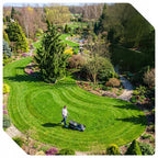 Kosiarka spalinowa do trawy z silnikiem i napędem mulczowaniem mocna 51 cm 70 l z olejem w zestawie