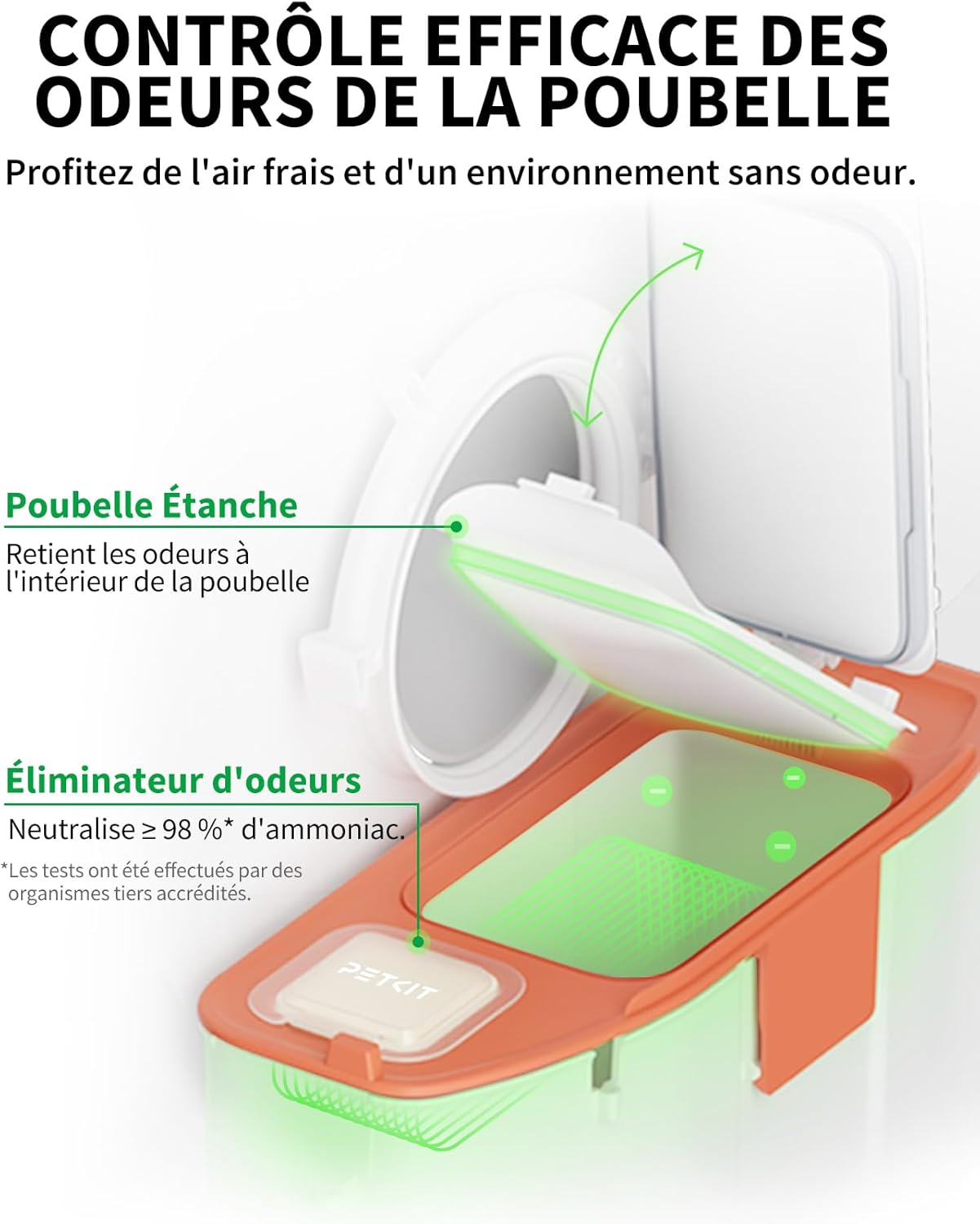 Litière autonettoyante pour chat Pura Max 2 76 L avec contrôle app WiFi 2,4 GHz sécurité XSecure