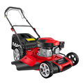 Tondeuse essence 5 en 1 roue motrice largeur coupe 51 cm mulching éjection latérale hauteur réglable