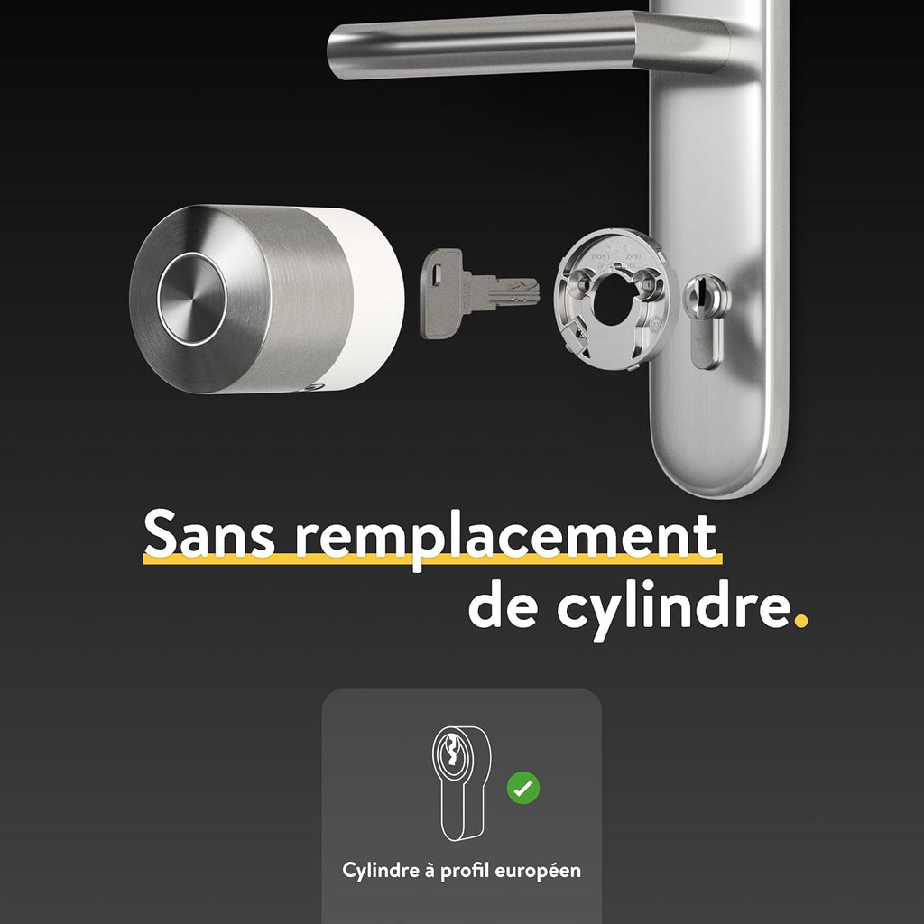 Serrure électronique de porte Smart Lock Pro Bluetooth WiFi Matter contrôle app sans changer le cylindre