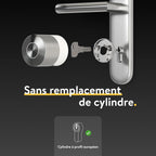 Serrure électronique de porte Smart Lock Pro Bluetooth WiFi Matter contrôle app sans changer le cylindre