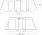 Piscine tubulaire rectangulaire Ultra XTR 5,49 x 2,74 x 1,32 m capacité 17 000 L en PVC avec pompe à filtre échelle et bâche incluses