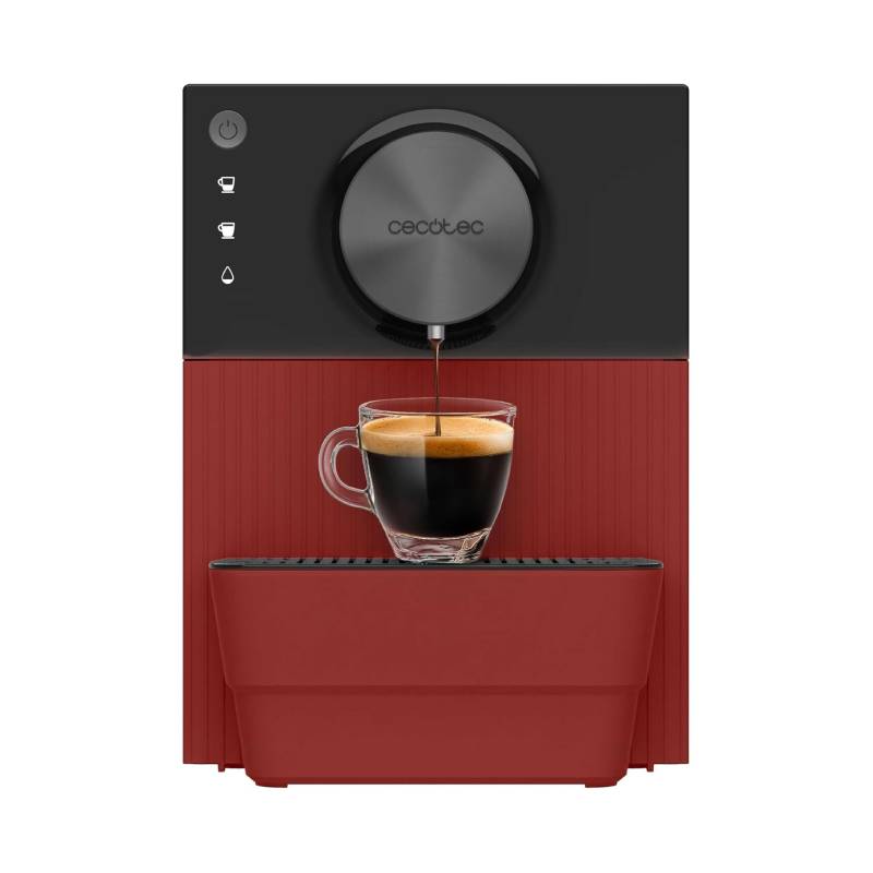 Machine à café superautomatique Cremmaet Cube 1350 W 19 bars moulin intégré 5 moutures réservoir 1,1 L rouge