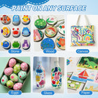 Feutres acryliques 360 couleurs pointe pinceau marqueurs multi-surfaces papier verre bois céramique textile plastique