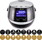 Cuiseur à riz Sakura YUM-EN15 8 tasses 1,5 L logique floue bol céramique 12 fonctions 860 W noir argent