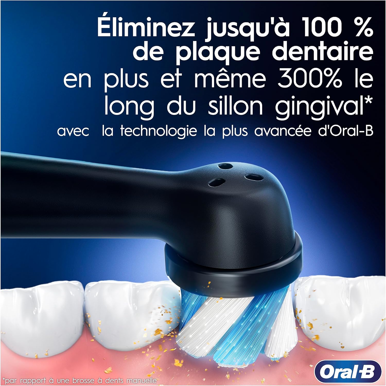 Brosse à dents électrique iO 9 7 modes capteur de pression écran couleur charge rapide avec étui