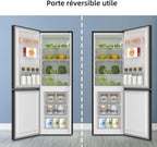 Réfrigérateur congélateur bas FBM157L42 157 L 109 + 48 L largeur 47,4 cm Low Frost 39 dB portes réversibles noir
