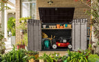 Abri horizontal poubelle SIO Pro 1200 litres en polypropylène imperméable avec plancher inclus verrouillable charge maximale 28 kg