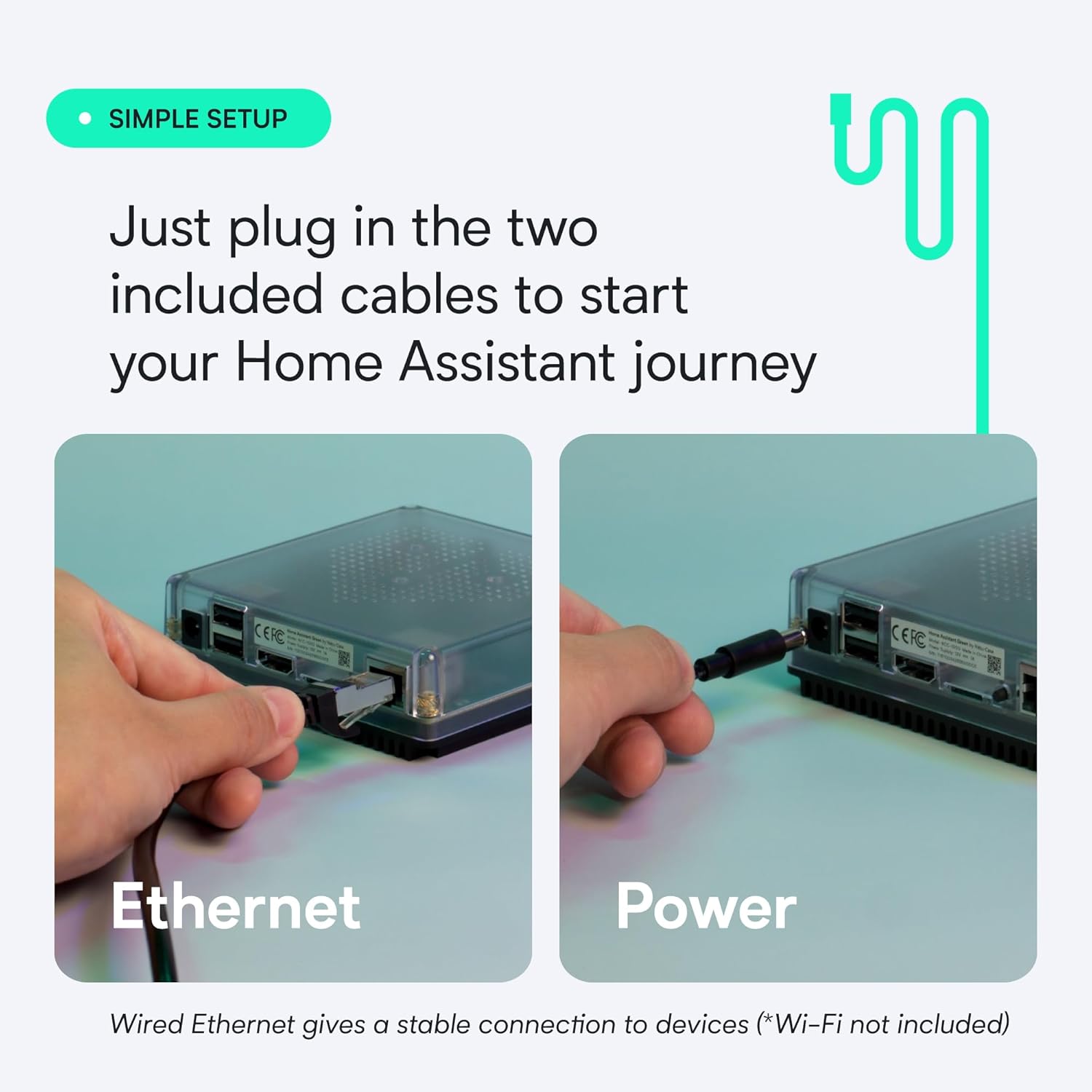 Hub domotique Home Assistant Green Nabu Casa officiel 32 Go Home Assistant OS automatisation locale Ethernet USB