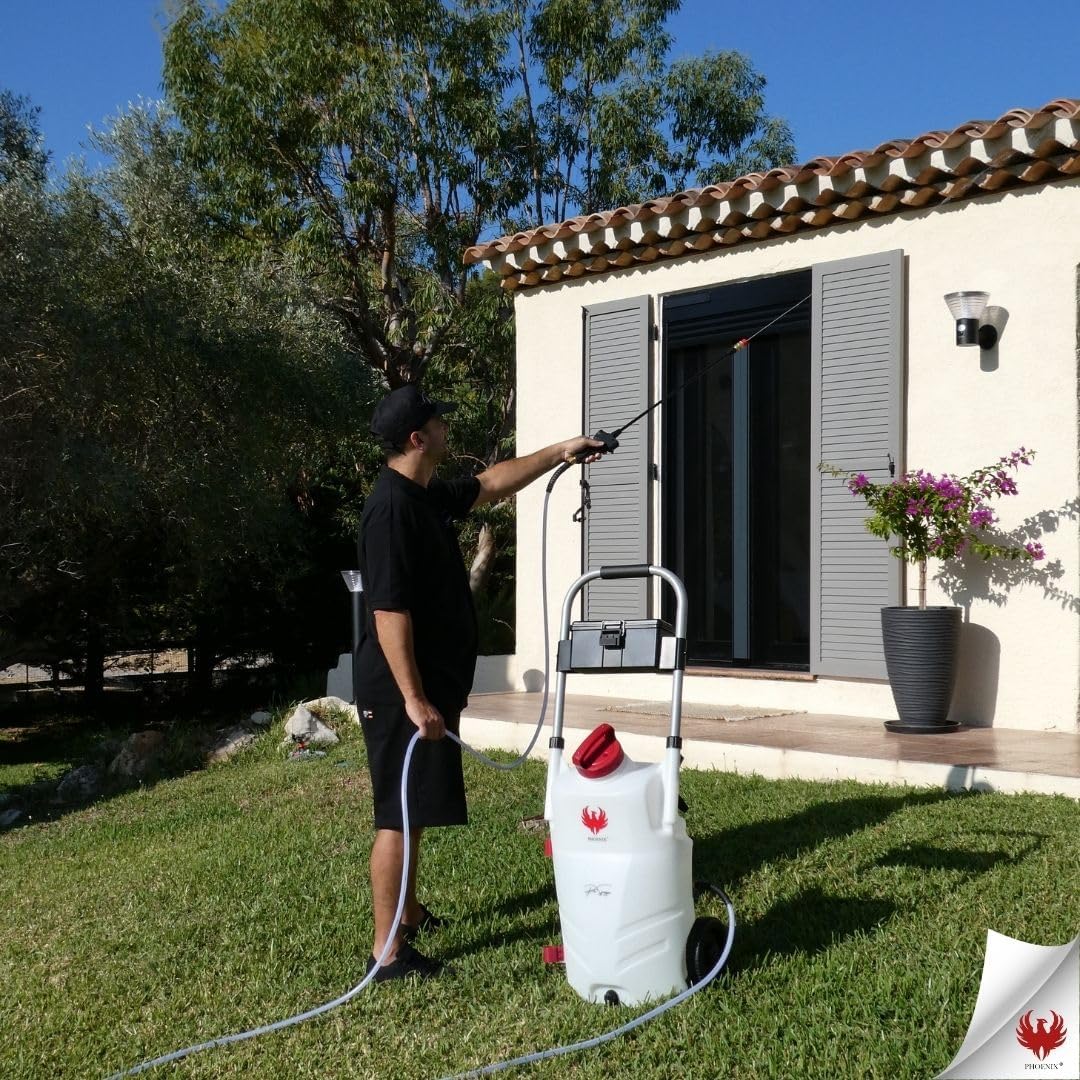Pulvérisateur électrique Pro Sprayer Evo 35L 2 batteries 18V portée 10 m autonomie 3h toiture extérieur