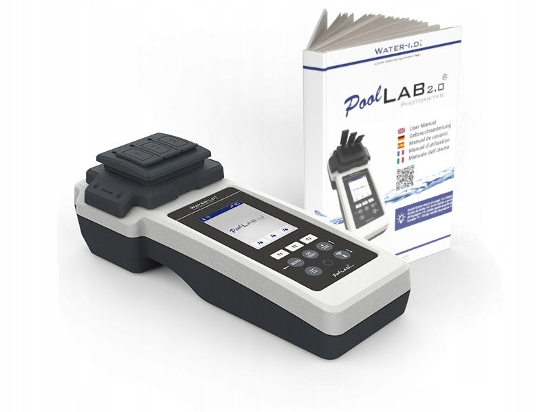Fotometr basenowy PoolLab 2.0 przenośny analizator wody IP68 Bluetooth WiFi kolorowy wyświetlacz pomiar 24 parametrów
