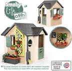 Maison jardinage enfants jardinière treillis mangeoire récupérateur eau matière recyclée dès 2 ans