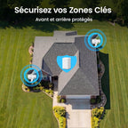 Caméra surveillance 4K T2 Ultra solaire kit 2 caméras 8MP vision nocturne 32 Go local extensible 1 To panorama 360° suivi IA