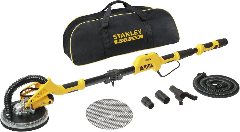 Ponceuse à plâtre 750 W SFMEE500S-QS disque 225 mm vitesse 1700 tr/min LED 360° perche extensible sac inclus