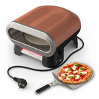 Four à pizza électrique extérieur Pizza Pronto JM600TE0 2600 W pierre rotative automatique 30 cm température jusqu’à 400°C avec pelle à pizza