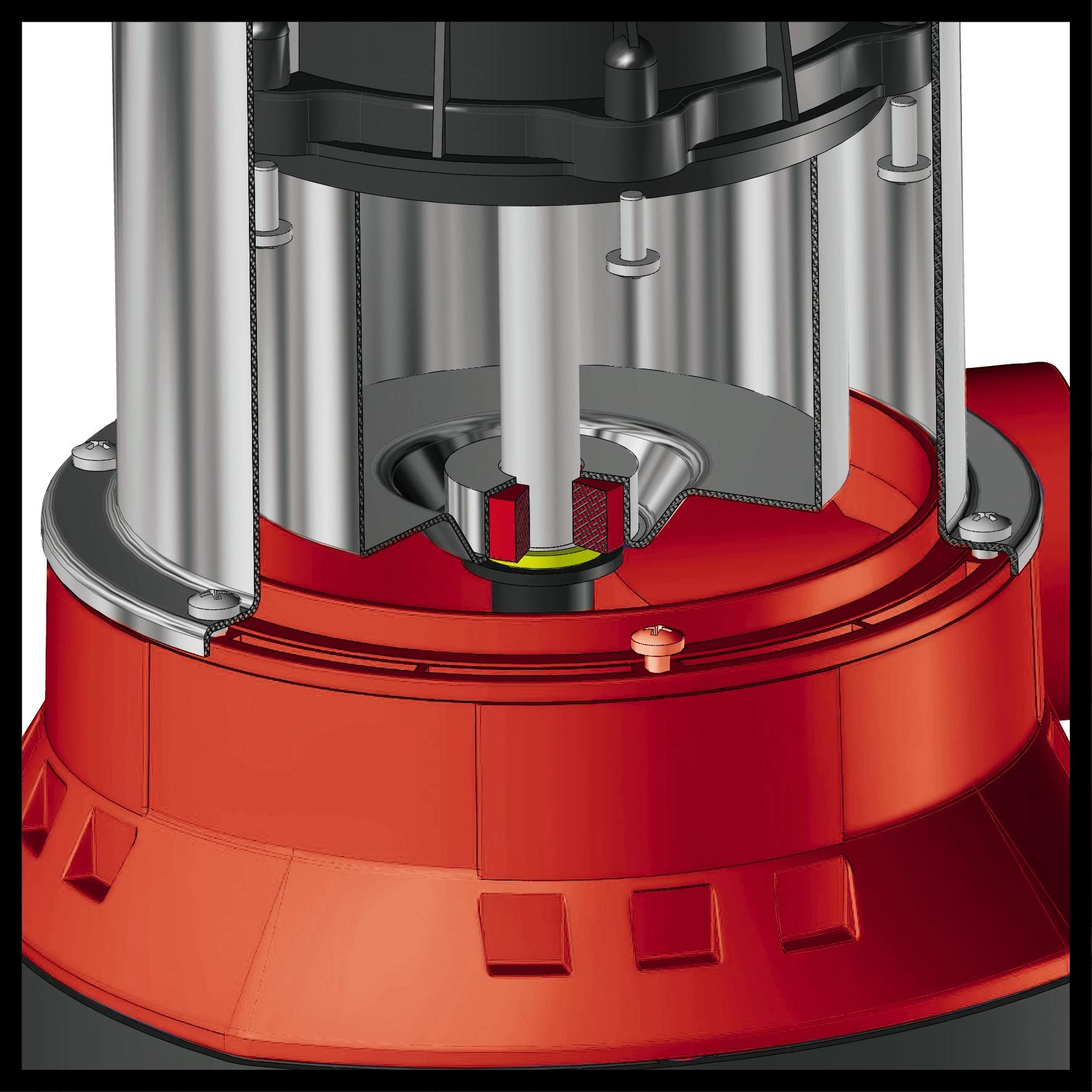Pompe à eau immergée automatique GE-PP 1100 N-A 1100W débit 6000 l/h hauteur de levage 12 m câble 15 m en acier inoxydable