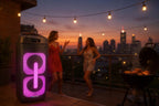Przenośny głośnik PartyBox PB50LED karaoke z mikrofonem bezprzewodowym LED Bluetooth USB FM AUX 500 W