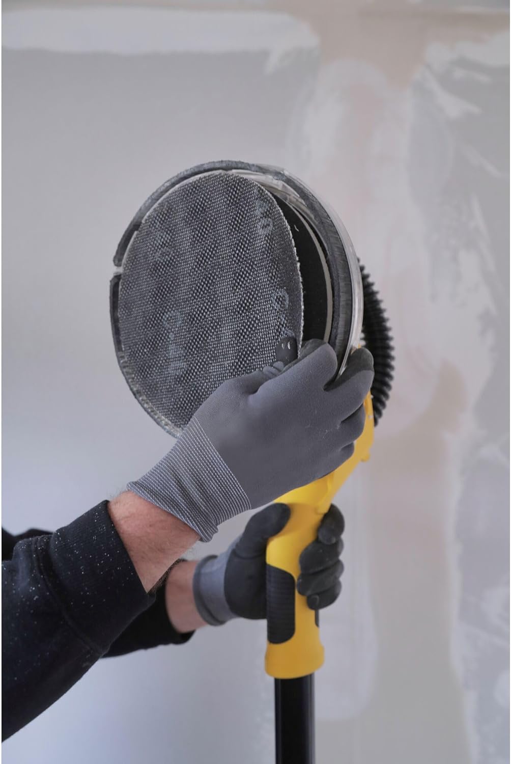Ponceuse à plâtre 750 W SFMEE500S-QS disque 225 mm vitesse 1700 tr/min LED 360° perche extensible sac inclus
