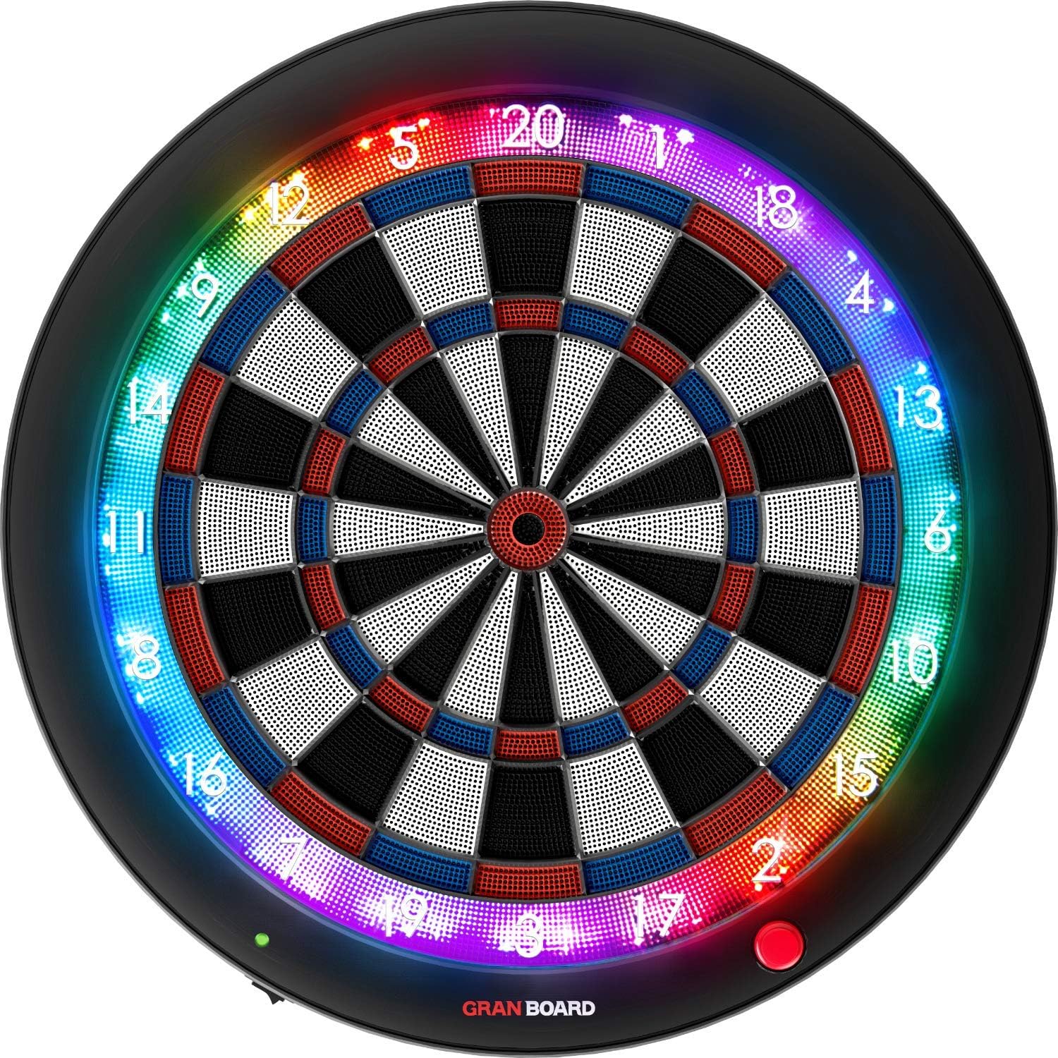 Jeu de fléchettes intelligent 3s Bluetooth 4.0 application mobile diamètre 60 cm piles AA bleu
