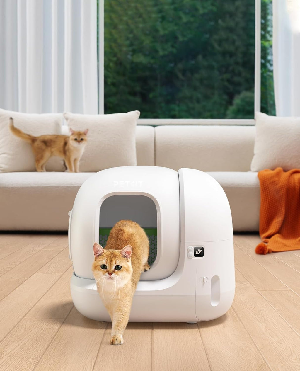 Litière autonettoyante pour chat Pura Max 2 76 L avec contrôle app WiFi 2,4 GHz sécurité XSecure