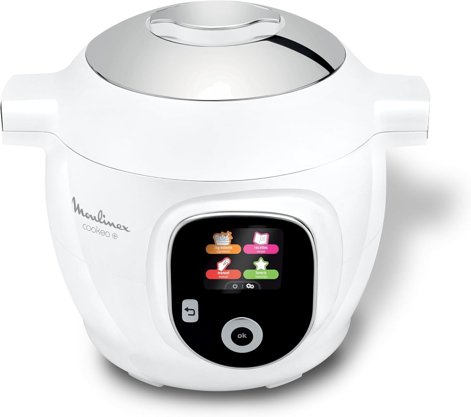 Multicuiseur intelligent Cookeo CE854110 6 L 1600 W avec 80 recettes intégrées 6 modes de cuisson blanc