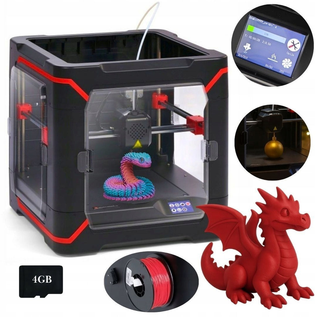 Drukarka 3D 210x210x210mm z Podgrzewanym Stołem i Wyświetlaczem Idealny Prezent Edukacyjny dla Dzieci i Dorosłych