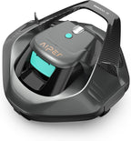 Robot piscine sans fil Seagull SE autonomie 90 min double moteur pour piscines jusqu’à 80 m² charge 2,5 h gris foncé