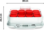 Yaourtière Multi Délices Express YG661500 12 pots verre 140 ml 5 programmes 600 W blanc rouge