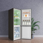 Réfrigérateur congélateur bas FBM157L42 157 L 109 + 48 L largeur 47,4 cm Low Frost 39 dB portes réversibles noir