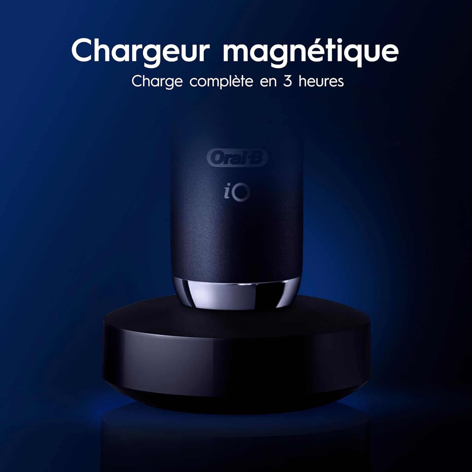 Brosse à dents électrique iO 9 7 modes capteur de pression écran couleur charge rapide avec étui