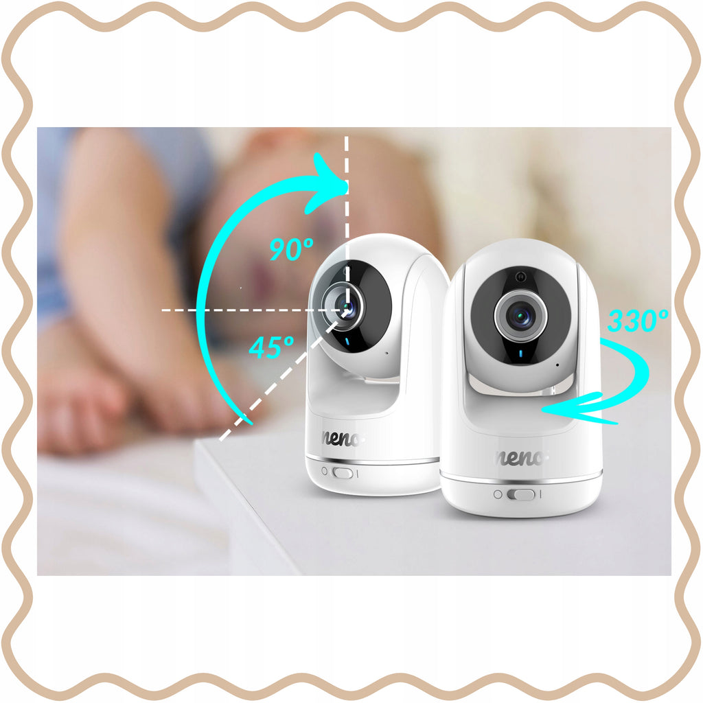 Video Baby Monitor Vista 2.4GHz HD Camera 5 Inch Display Night Vision Two Way Audio Temperature Sensor