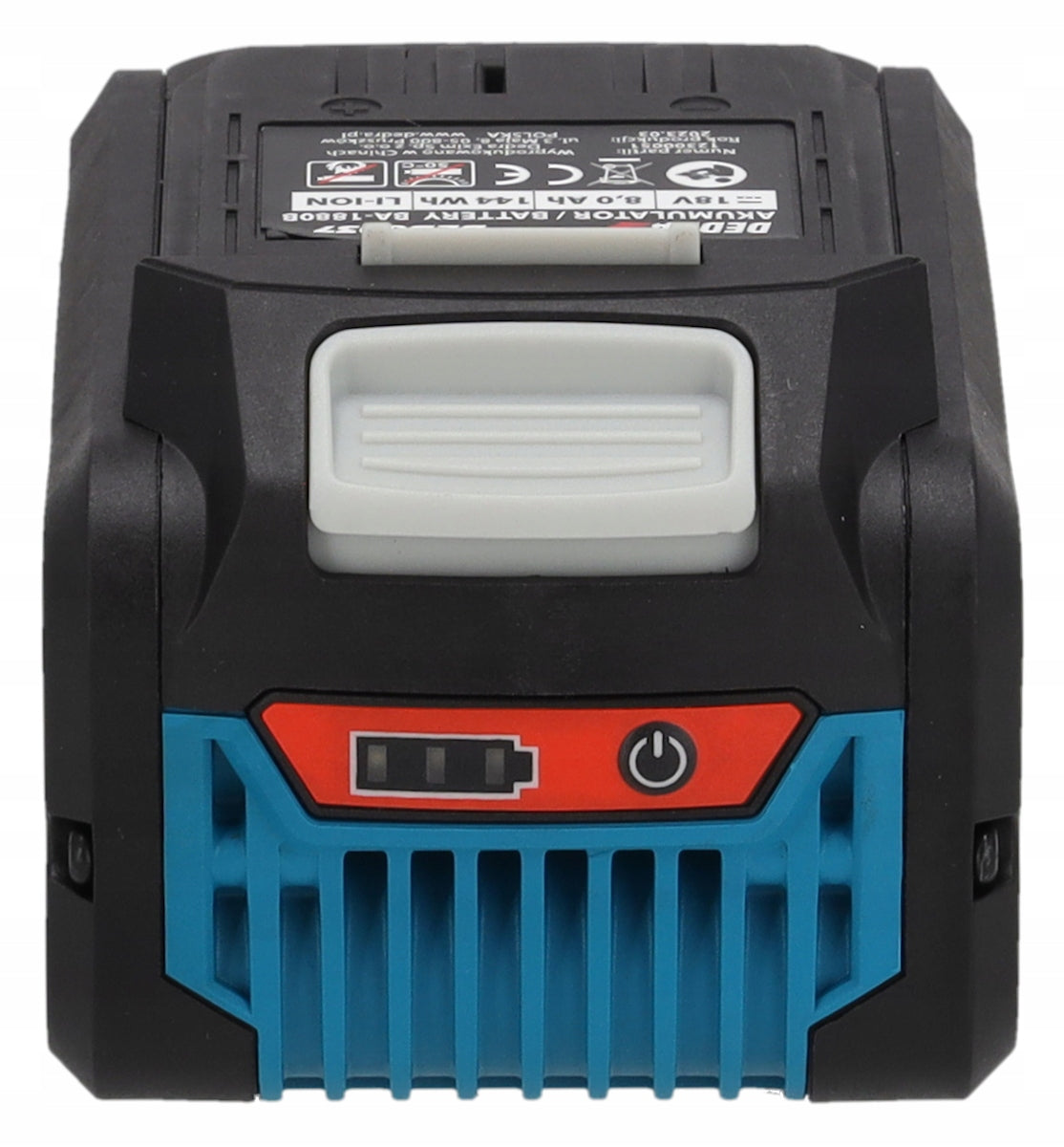 Akumulator Li-Ion DED6937 SAS+ALL 18 V 8 Ah do elektronarzędzi z 3-stopniowym wskaźnikiem LED ogniwa 21700