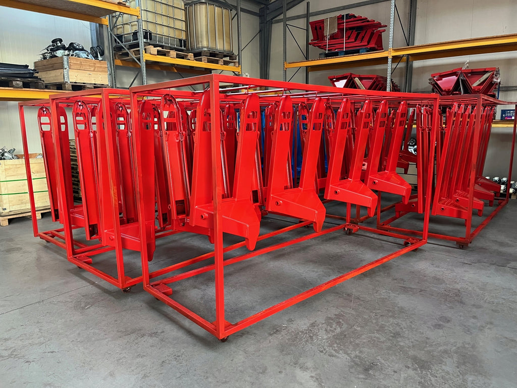 Wózek paletowy ręczny 2.5 t 1200 mm z podwójnymi rolkami nylonowymi udźwig 2500 kg