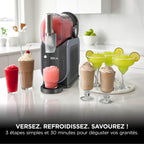 Machine à boissons glacées FS301EU capacité 1,9 L avec 5 programmes pour granités cocktails frappés milkshakes et jus glacés