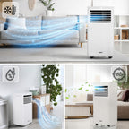 Przenośny klimatyzator z funkcją chłodzenia osuszania i wentylacji RIO R29E1 3kW 10000 BTU WiFi 24l/24h