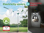 Séchoir parapluie Linomatic 600 Deluxe Cover 60 m étendoir rotatif aluminium Easy-Lift douille fixation housse gris vert