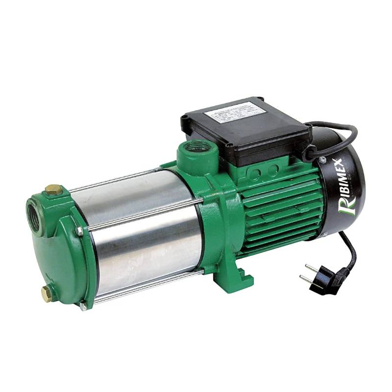 Pompe de surface multicellulaire auto-amorçante PRMCA5 1450 W 230 V débit 90 L par min hauteur 55 m 5 turbines inox