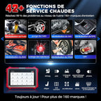 Valise diagnostic auto K8 Pro OBD2 systèmes complets 42 réinitialisations contrôle bidirectionnel CANFD DOIP