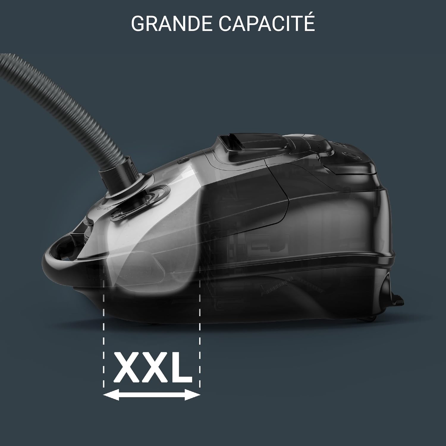 Aspirateur avec sac Silence Force Effitech RO7451EA 400 W 4,5 L filtre HEPA 57 dB rayon 12 m bleu