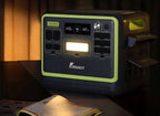 Przenośna stacja zasilania F2400 2048Wh 2400W LiFePO4 z ładowaniem solarnym i portami USB-C