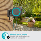 RollUp XL Dévidoir Mural Automatique 35 m Ø13 mm Avec Support Orientable et Accessoires