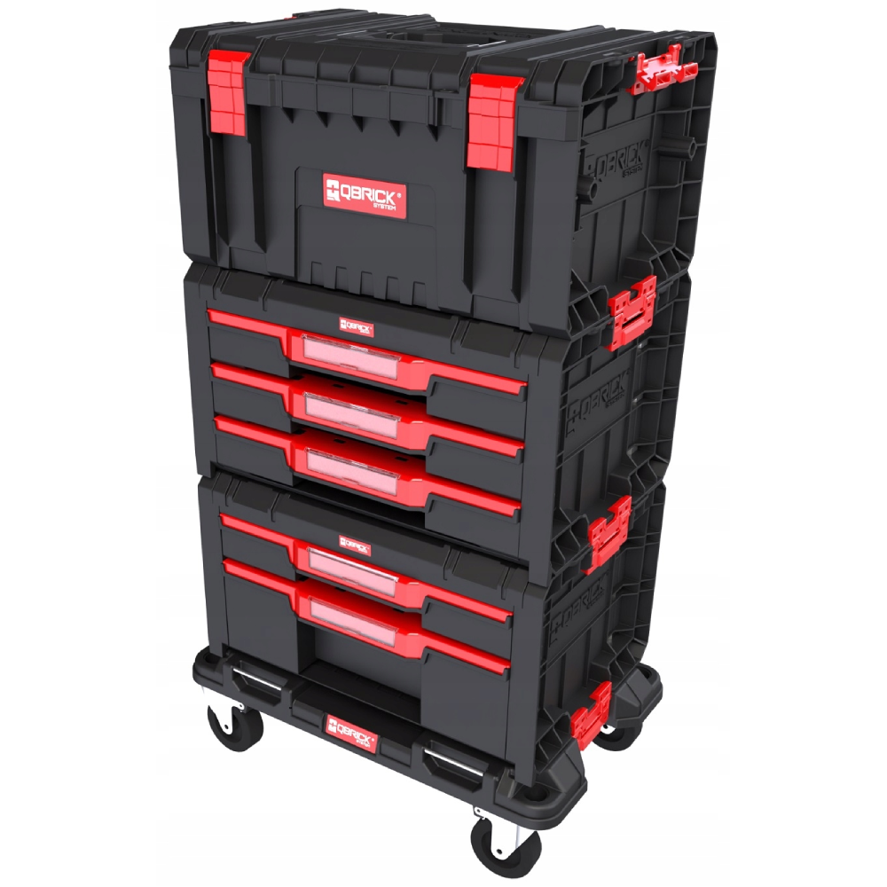 Profesjonalny nowoczesny mobilny zestaw szuflad na platformie kołowej do warsztatu Pro Drawer Workshop Set2